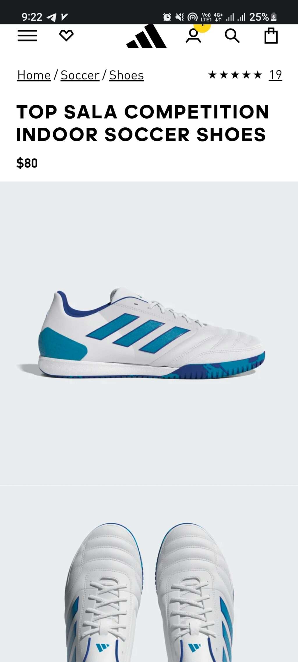 کفش فوتسال آدیداس تاپ سالا ADIDAS TOP SALA COMPETITION FZ6124